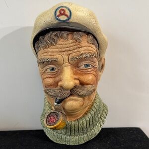 VINTAGE STONEWARE BY NATURECRAFT "SHAMUS" HEAD PLAQUE ENGLAND